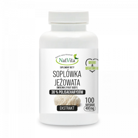 Soplówka Jeżowata ekstrakt 30% kapsułki 400mg - zdjęcie produktu