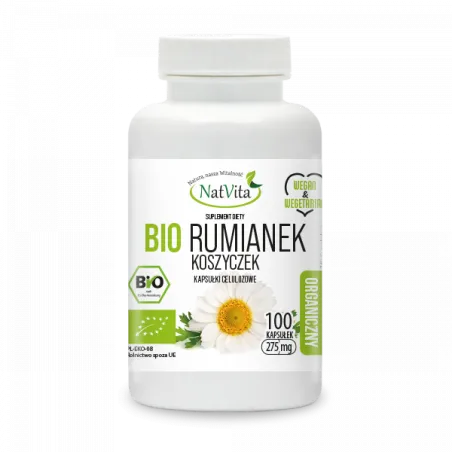 Rumianek BIO koszyczek kapsułki 275mg - zdjęcie produktu